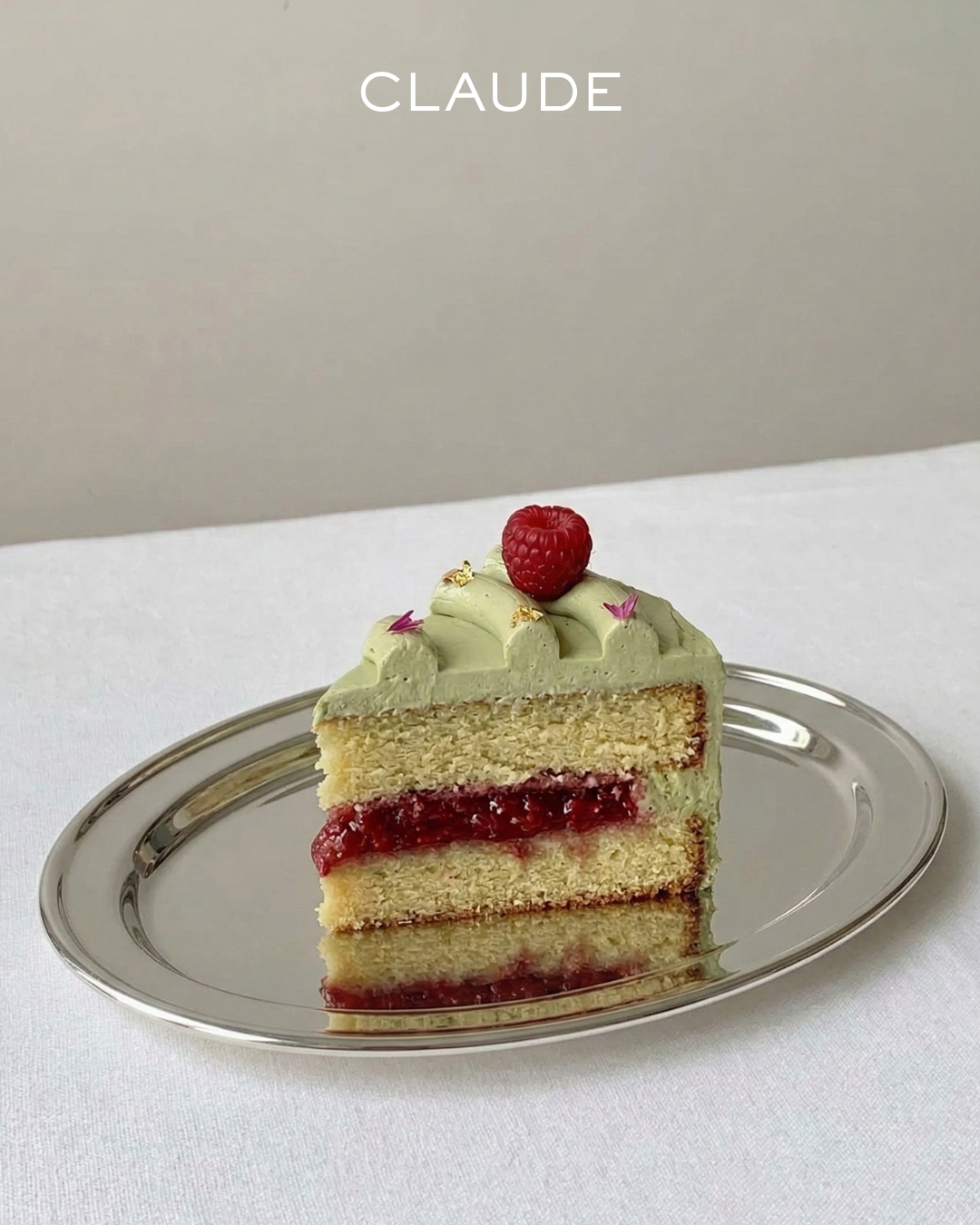 Pistachio Raspberry Cake 7"