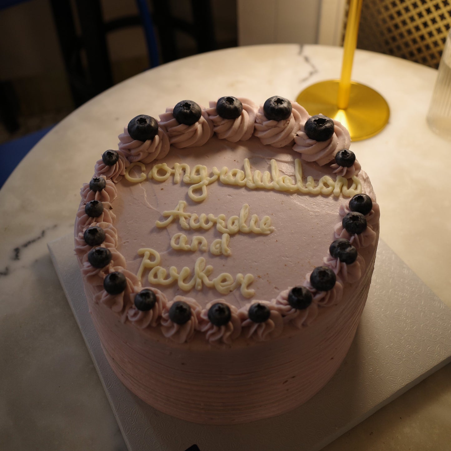 LEMON OLIVE OIL - BLUEBERRY CAKE 9'