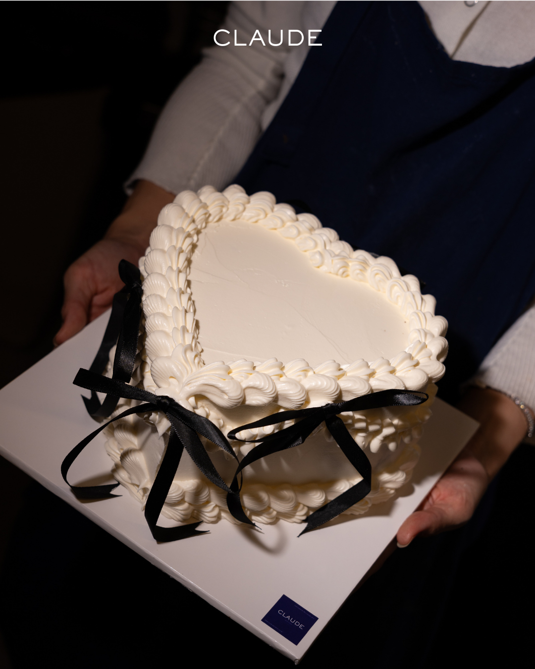 Claude's Vintage Heart Cake 7"