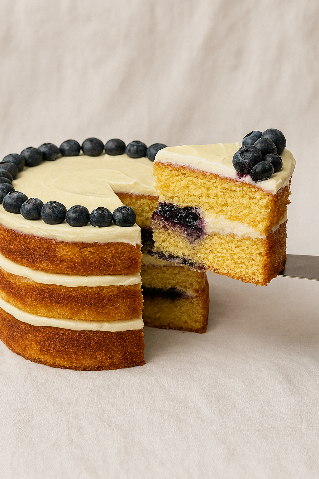 Blueberry Corn Cake 8"
