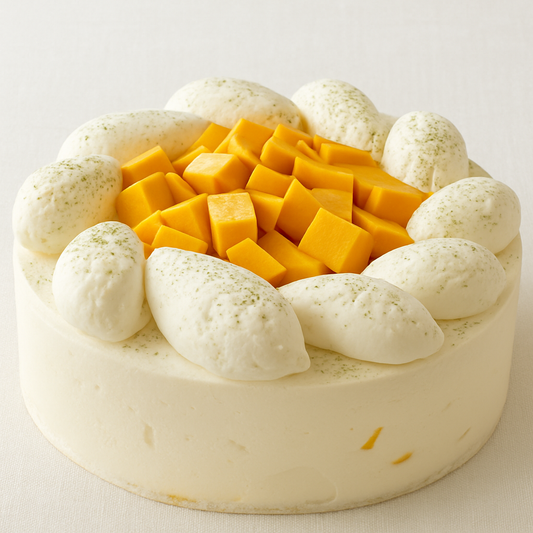 Matcha Jasmine Mango Cake 9"