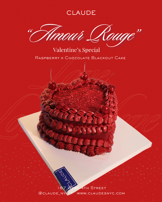 AMOUR ROUGE - RASPBERRY BLACKOUT CAKE 7'