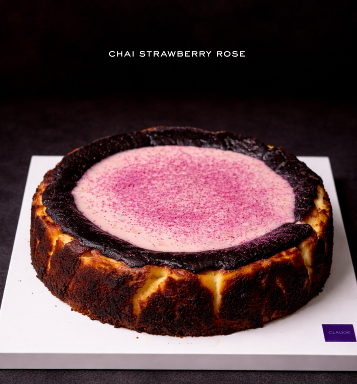 Chai Strawberry Rose Cheesecake 6"