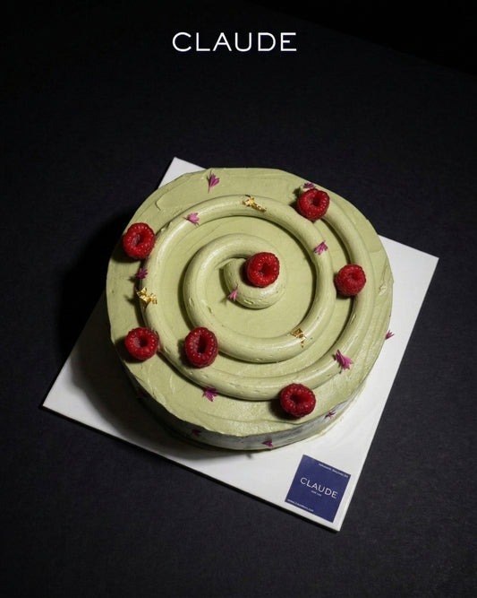 Pistachio Raspberry Cake 7"