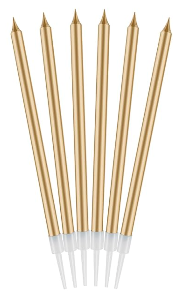 Birthday Candle Set (8 pcs in gold)